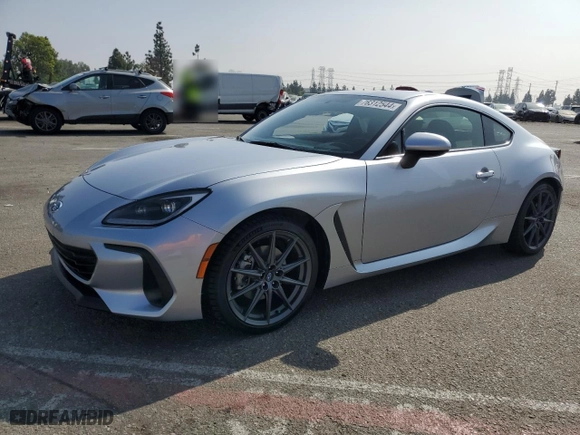 2023 Subaru BRZ Limited with VIN JF1ZDBE17P9707133, listed as a Copart auction lot 76312544 with 2,105 mi miles and Salvage Title. Bid and sale history available at carsss.com. Image 1.