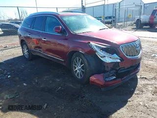 2015 Buick Enclave Leather with VIN 5GAKVBKD7FJ197923, listed as a IAAI auction lot 41590637 with 146,736 mi miles and . Bid and sale history available at carsss.com. Image 1.