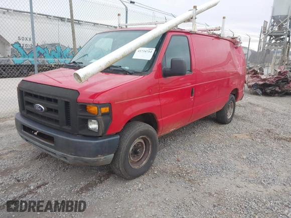 2013 Ford Econoline Cargo Commercial with VIN 1FTNE2EL9DDA09008, listed as a IAAI auction lot 41734714 with 211,200 mi miles and . Bid and sale history available at DreamBid. Image 17.