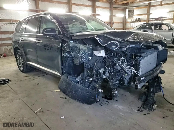 2023 Hyundai Palisade Limited with VIN KM8R5DGE0PU515421, listed as a Copart auction lot 89174155 with 23,516 mi miles and Salvage Title. Bid and sale history available at carsss.com. Image 14.