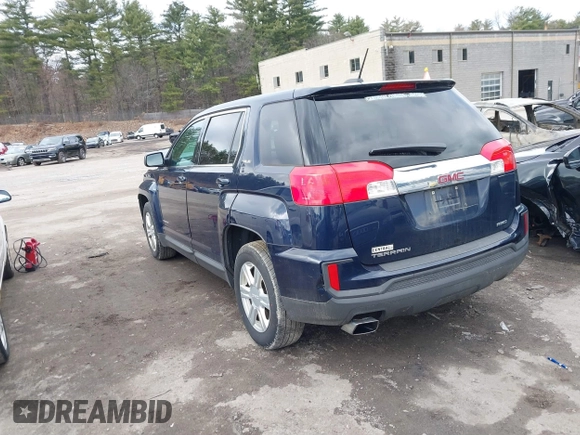 2016 GMC Terrain SLE with VIN 2GKFLSEK8G6230849, listed as a IAAI auction lot 41814603 with 69,361 mi miles. Bid and sale history available at carsss.com. Image 3.