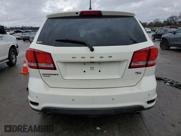 2015 Dodge Journey R/T z VIN 3C4PDDEG7FT701176, wystawiony jako Copart lot #43265675 z przebiegiem 105 160 mil mil oraz Szkoda całkowita • Salvage title. Historia ofert i sprzedaży dostępna na DreamBid. Obrazek 6.