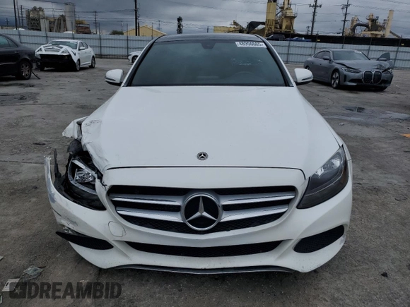 2018 Mercedes-Benz C with VIN WDDWF4JB1JR401947, listed as a Copart auction lot 48956665 with 93,467 mi miles and Salvage Title. Bid and sale history available at carsss.com. Image 5.