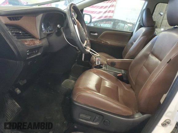 2016 Toyota Sienna XLE with VIN 5TDYK3DC1GS712589, listed as a Copart auction lot 53481245 with 125,487 mi miles and Salvage Title. Bid and sale history available at carsss.com. Image 7.