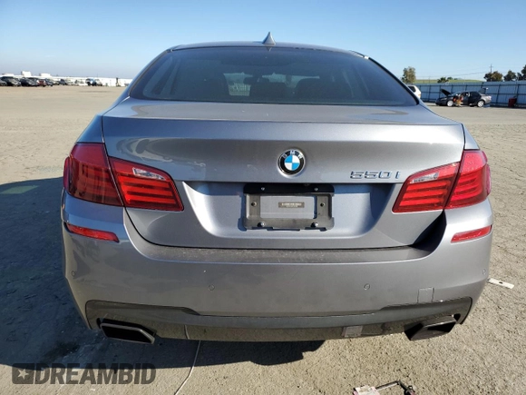 2013 BMW 5 Series 550i with VIN WBAFR9C53DDX80728, listed as a Copart auction lot 41894205 with 84,002 mi miles and Clean Title. Bid and sale history available at carsss.com. Image 6.