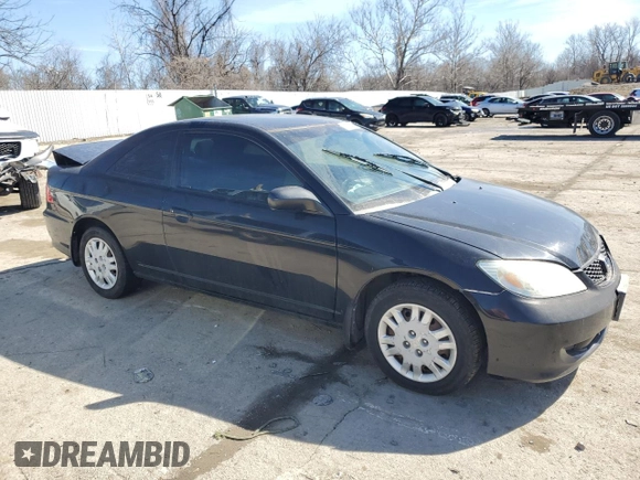 2005 Honda Civic Cpe LX with VIN 1HGEM22515L030825, listed as a Copart auction lot 46666065 with 239,046 mi miles and Salvage Title. Bid and sale history available at carsss.com. Image 4.