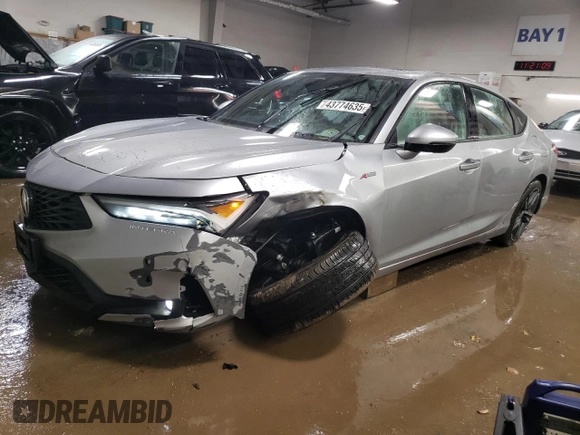 2024 Acura Integra Technology z VIN 19UDE4H65RA018845, wystawiony jako Copart lot #43774635 z przebiegiem 14 678 mil mil oraz Szkoda całkowita • Salvage title. Historia ofert i sprzedaży dostępna na DreamBid. Obrazek 1.