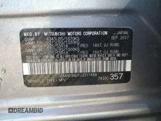 2018 Mitsubishi Outlander ES with VIN JA4AP3AU1JZ011468, listed as a Copart auction lot 62580455 with 123,404 mi miles and Salvage title. Bid and sale history available at DreamBid. Image 14.