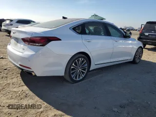 2017 Genesis G80 3.8L with VIN KMHGN4JE1HU190490, listed as a Copart auction lot 83115594 with 67,108 mi miles and Salvage Title. Bid and sale history available at DreamBid. Image 3.