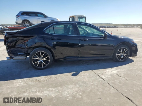 2021 Toyota Camry SE Nightshade with VIN 4T1G11AK6MU583802, listed as a Copart auction lot 79414024 with 6,827 mi miles and Salvage Title. Bid and sale history available at DreamBid. Image 3.