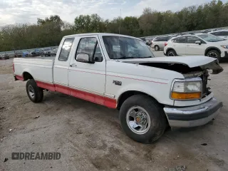 1992 Ford F-150 with VIN 1FTEX15N5NKA30134, listed as a Copart auction lot 76131814 with 213,258 mi miles and Salvage Title. Bid and sale history available at carsss.com. Image 4.