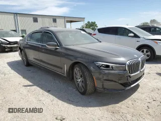 2020 BMW 7 Series 750i xDrive with VIN WBA7U2C03LGM27370, listed as a Copart auction lot 56576775 with Not provided miles and Salvage title. Bid and sale history available at DreamBid. Image 4.