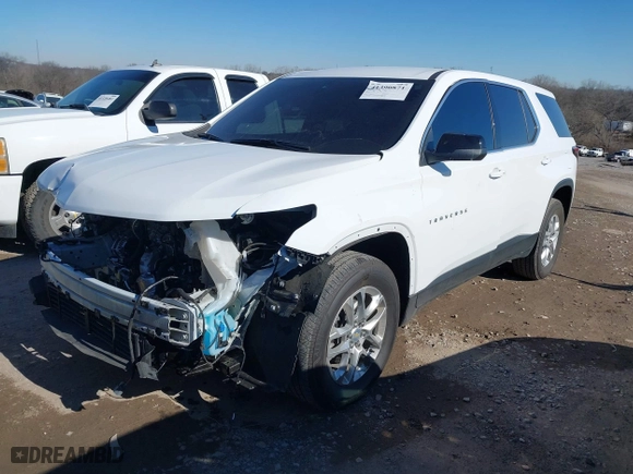 2023 Chevrolet Traverse LS with VIN 1GNERFKW2PJ344098, listed as a IAAI auction lot 41390871 with 23,839 mi miles. Bid and sale history available at carsss.com. Image 2.