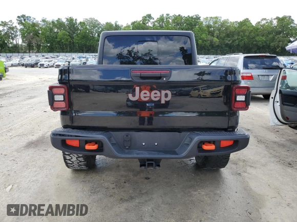 2021 Jeep Gladiator Mojave with VIN 1C6JJTEG3ML554606, listed as a Copart auction lot 51432625 with 58,297 mi miles and Salvage Title. Bid and sale history available at DreamBid. Image 6.