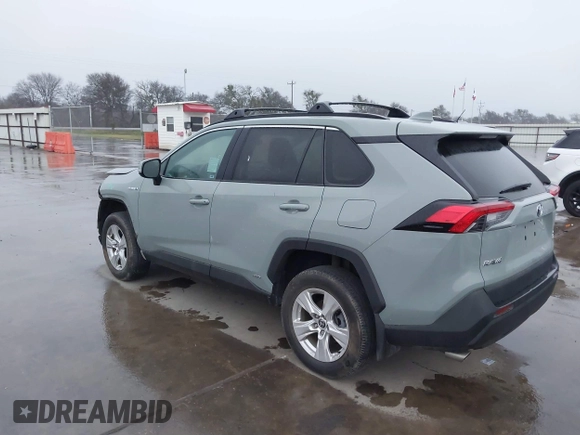 2021 Toyota RAV4 Hybrid XLE with VIN 4T3RWRFV4MU041052, listed as a IAAI auction lot 41549459 with 39,645 mi miles. Bid and sale history available at carsss.com. Image 3.