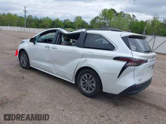 2023 Toyota Sienna XLE с VIN 5TDYRKECXPS153791, выставлен на аукционе IAAI как лот 41971776 с пробегом 27 629 миль миль и . История ставок и продаж доступна на DreamBid. Изображение 3.