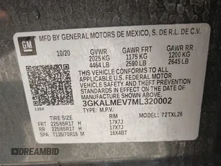 2021 GMC Terrain SLE z VIN 3GKALMEV7ML320002, wystawiony jako IAAI lot #42236180 z przebiegiem Nie podano mil oraz . Historia ofert i sprzedaży dostępna na DreamBid. Obrazek 9.