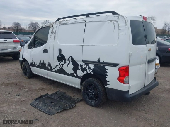 2015 Chevrolet City Express Cargo Van LS with VIN 3N63M0YN7FK725174, listed as a IAAI auction lot 41715049 with 99,999 mi miles. Bid and sale history available at carsss.com. Image 3.