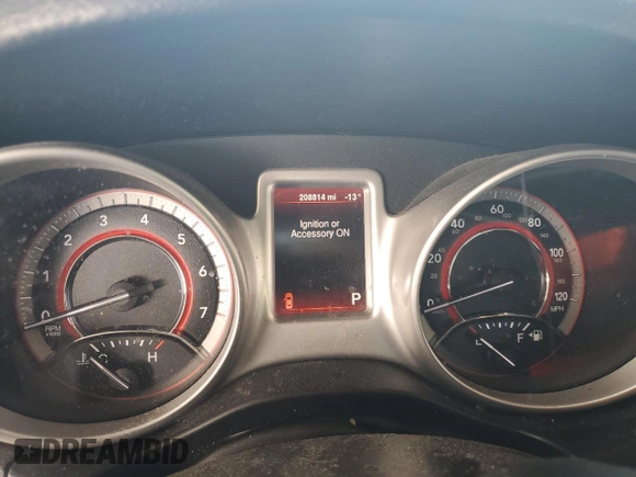 2014 Dodge Journey American Value Pkg with VIN 3C4PDCAB3ET216956, listed as a Copart auction lot 79301574 with 208,814 mi miles and Clean Title. Bid and sale history available at carsss.com. Image 9.