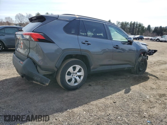 2019 Toyota RAV4 LE with VIN 2T3K1RFV0KC020049, listed as a Copart auction lot 48946705 with 87,021 mi miles and Salvage Title. Bid and sale history available at carsss.com. Image 3.