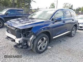2022 Hyundai Santa Fe SEL with VIN 5NMS2DAJXNH384426, listed as a IAAI auction lot 42082280 with 76,462 mi miles. Bid and sale history available at carsss.com. Image 2.