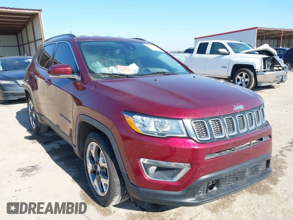 2021 Jeep Compass Limited with VIN 3C4NJCCBXMT531362, listed as a IAAI auction lot 41239488 with 88,893 mi miles. Bid and sale history available at carsss.com. Image 1.