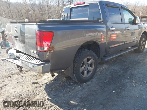 2005 Nissan Titan SE with VIN 1N6BA07B25N532466, listed as a IAAI auction lot 41437704 with 142,762 mi miles and . Bid and sale history available at DreamBid. Image 4.
