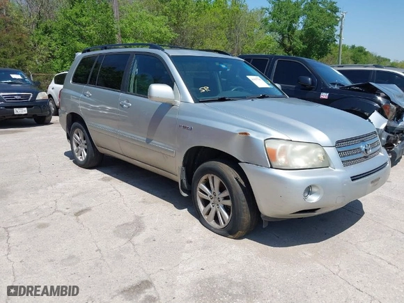 2006 Toyota Highlander Hybrid with VIN JTEEW21A060022737, listed as a IAAI auction lot 41967706 with 194,334 mi miles. Bid and sale history available at carsss.com. Image 1.