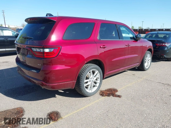 2023 Dodge Durango GT with VIN 1C4RDJDG5PC617489, listed as a IAAI auction lot 42084530 with 70,659 mi miles and . Bid and sale history available at DreamBid. Image 4.