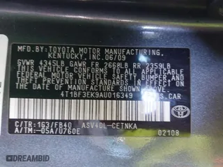 2010 Toyota Camry with VIN 4T1BF3EK9AU016349, listed as a IAAI auction lot 41999802 with 213,094 mi miles. Bid and sale history available at carsss.com. Image 9.