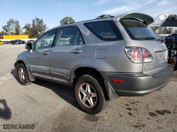 2003 Lexus RX 300 with VIN JTJGF10UX30163049, listed as a Copart auction lot 45249625 with 105,972 mi miles and Salvage Title. Bid and sale history available at carsss.com. Image 2.
