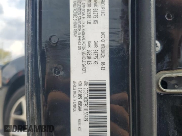 2014 Dodge Charger RT with VIN 2C3CDXDT9EH156429, listed as a Copart auction lot 72791694 with 171,052 mi miles and Salvage Title. Bid and sale history available at carsss.com. Image 12.