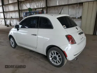 2015 FIAT 500 Pop with VIN 3C3CFFAR4FT598380, listed as a Copart auction lot 52973335 with 96,906 mi miles and Salvage Title. Bid and sale history available at carsss.com. Image 2.