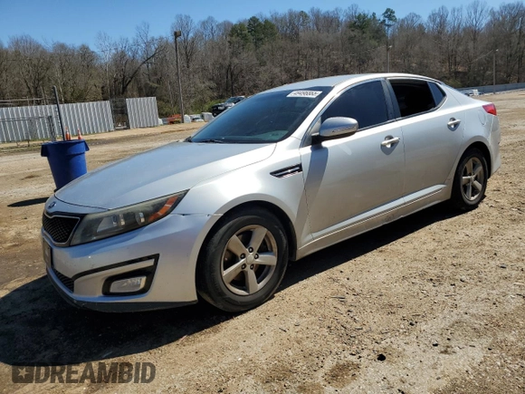 2015 Kia Optima LX with VIN 5XXGM4A77FG490482, listed as a Copart auction lot 49496865 with 175,055 mi miles and Salvage Title. Bid and sale history available at carsss.com. Image 1.