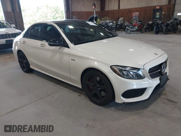 2016 Mercedes-Benz C 450 AMG z VIN 55SWF6EB7GU132348, wystawiony jako IAAI lot #42579809 z przebiegiem 180 873 mil mil oraz . Historia ofert i sprzedaży dostępna na DreamBid. Obrazek 1.