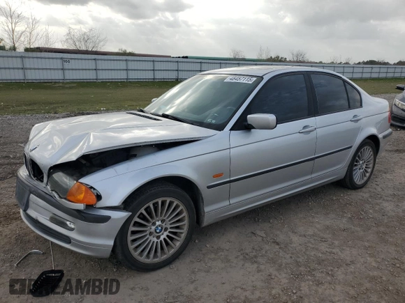 2001 BMW 3 Series 325i with VIN WBAAV33451EE26745, listed as a Copart auction lot 48457115 with 151,899 mi miles and Salvage Title. Bid and sale history available at carsss.com. Image 1.