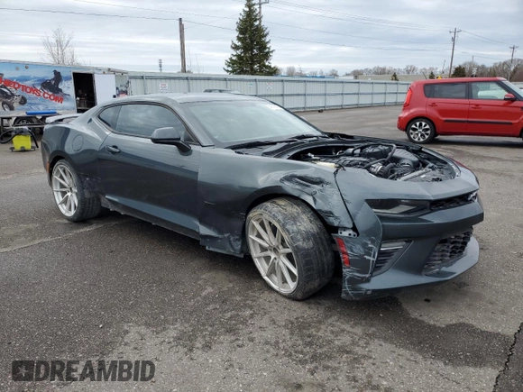 2016 Chevrolet Camaro 2SS with VIN 1G1FH1R78G0192988, listed as a Copart auction lot 54676575 with 19,319 mi miles and Salvage title. Bid and sale history available at DreamBid. Image 4.