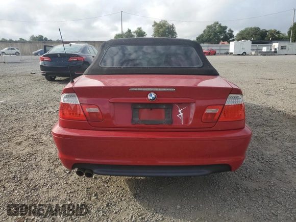 2006 BMW 3 Series 330Ci with VIN WBABW53496PL54731, listed as a Copart auction lot 70453944 with 195,261 mi miles and Salvage Title. Bid and sale history available at carsss.com. Image 6.