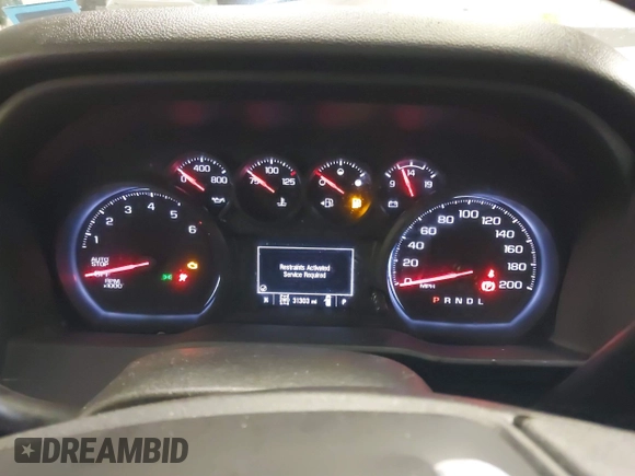 2022 Chevrolet Silverado 1500 Custom Trail Boss with VIN 3GCPDCED9NG512441, listed as a IAAI auction lot 41362293 with 31,303 mi miles and . Bid and sale history available at DreamBid. Image 7.