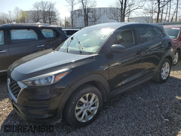 2019 Hyundai Tucson SE with VIN KM8J2CA43KU001216, listed as a Copart auction lot 54161225 with 50,645 mi miles and Salvage Title. Bid and sale history available at carsss.com. Image 1.