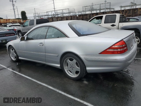 2002 Mercedes-Benz CL AMG z VIN WDBPJ73J52A024668, wystawiony jako Copart lot #44394705 z przebiegiem Nie podano mil oraz Czysty tytuł • Clean title. Historia ofert i sprzedaży dostępna na DreamBid. Obrazek 2.