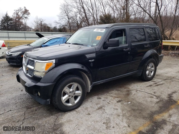 2007 Dodge Nitro SLT with VIN 1D8GU58K37W619822, listed as a Copart auction lot 43027905 with 105,719 mi miles and Salvage Title. Bid and sale history available at carsss.com. Image 1.