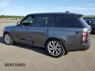 2018 Land Rover Range Rover with VIN SALGS2RE9JA380477, listed as a Copart auction lot 63457955 with 46,568 mi miles and Salvage title. Bid and sale history available at DreamBid. Image 2.