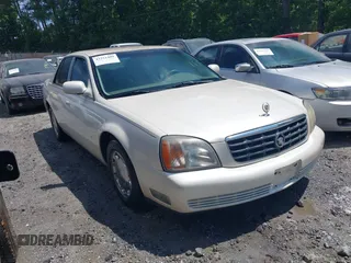2001 Cadillac DeVille z VIN 1G6KD54Y91U197323, wystawiony jako IAAI lot #42251408 z przebiegiem Nie podano mil oraz . Historia ofert i sprzedaży dostępna na DreamBid. Obrazek 1.