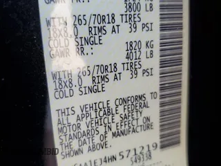2017 Nissan Titan S with VIN 1N6AA1EJ4HN571219, listed as a Copart auction lot 43154215 with 63,876 mi miles and Salvage Title. Bid and sale history available at carsss.com. Image 13.
