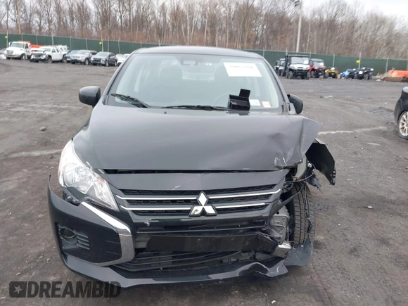 2024 Mitsubishi Mirage ES with VIN ML32FUFJ3RHF02682, listed as a IAAI auction lot 39063166 with 8,701 mi miles and . Bid and sale history available at DreamBid. Image 12.
