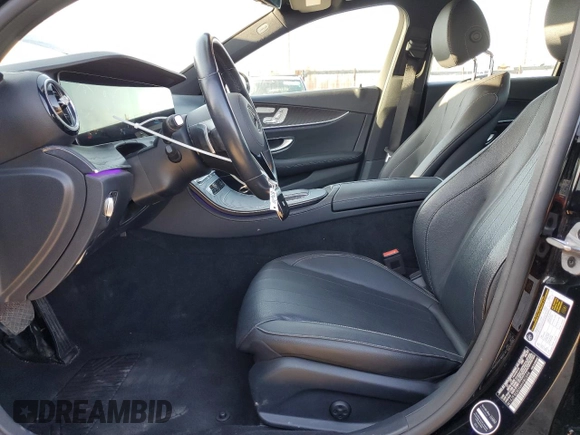 2021 Mercedes-Benz E-Class E 350 with VIN W1KZF8DB5MA980394, listed as a Copart auction lot 52390295 with 42,450 mi miles and Salvage Title. Bid and sale history available at carsss.com. Image 7.