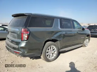 2023 Chevrolet Suburban Premier z VIN 1GNSKFKD8PR305863, wystawiony jako Copart lot #48257045 z przebiegiem 13 765 mil mil oraz Czysty tytuł • Clean title. Historia ofert i sprzedaży dostępna na DreamBid. Obrazek 3.