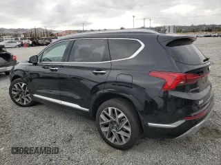 2023 Hyundai Santa Fe Calligraphy with VIN 5NMS54AL8PH629638, listed as a Copart auction lot 43662435 with 15,655 mi miles and Salvage Title. Bid and sale history available at carsss.com. Image 2.
