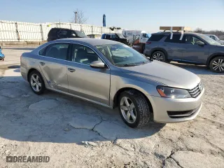 2012 Volkswagen Passat SE with VIN 1VWBP7A35CC014949, listed as a Copart auction lot 48211475 with 127,879 mi miles and Salvage Title. Bid and sale history available at carsss.com. Image 4.
